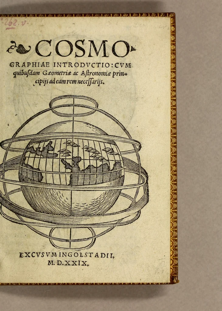 An illustration from Cosmographiae introductio : cum quibusdam gæometriæ [sic] ac astronomiæ principijs ad eam rem necessarijs, 1533, leaf 11