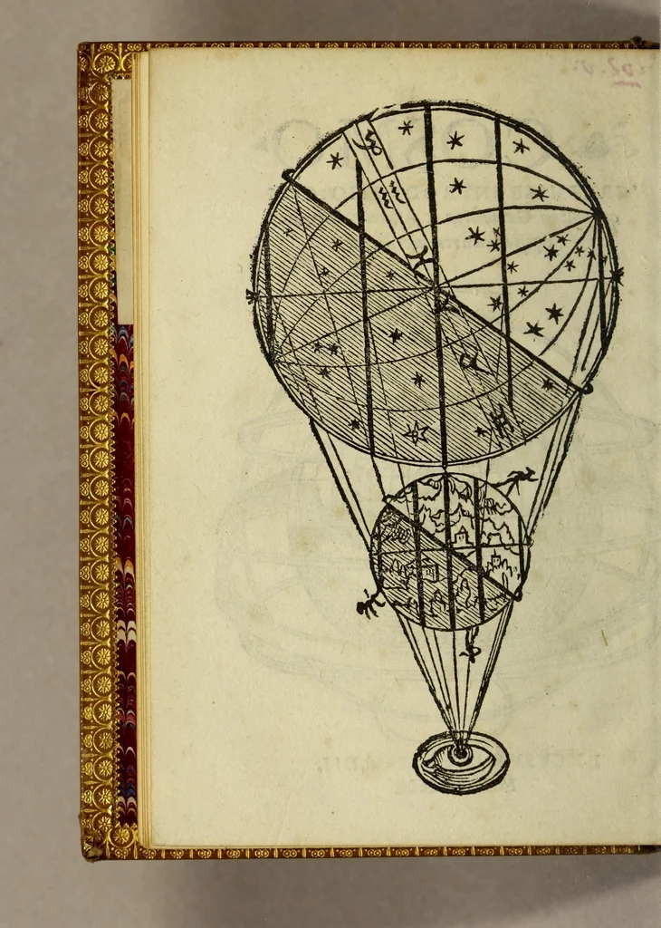 An illustration from Cosmographiae introductio : cum quibusdam gæometriæ [sic] ac astronomiæ principijs ad eam rem necessarijs, 1533, leaf 12