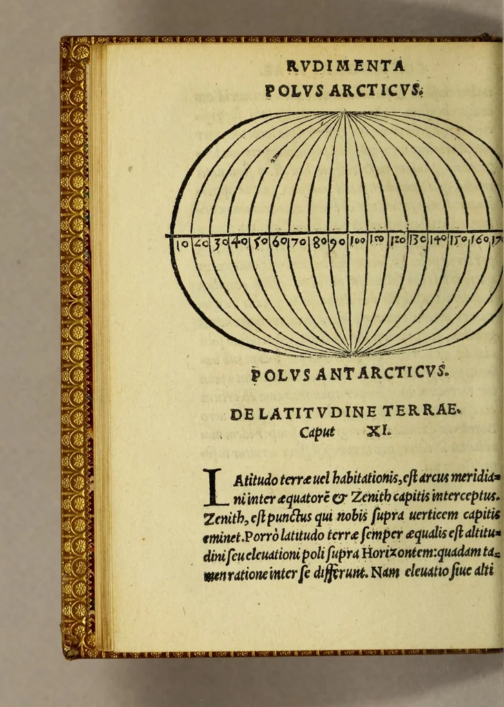 An illustration from Cosmographiae introductio : cum quibusdam gæometriæ [sic] ac astronomiæ principijs ad eam rem necessarijs, 1533, leaf 46