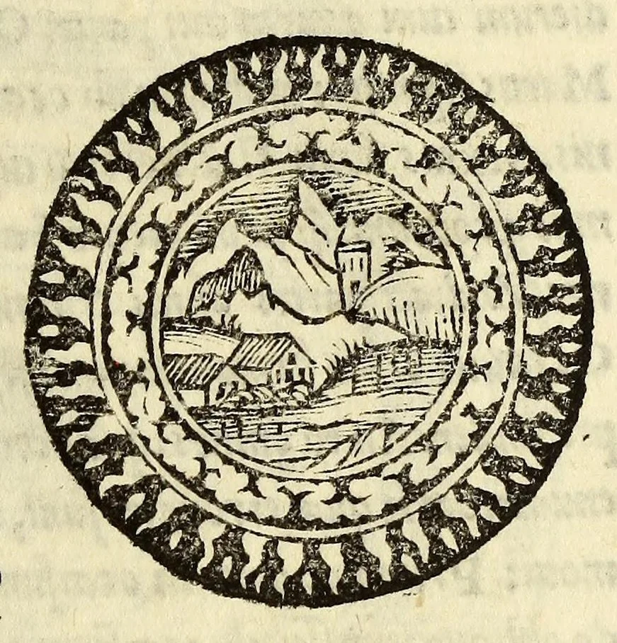 An illustration from Cosmographiae introductio : cum quibusdam geometriæ ac astronomiæ principiis ad eam rem necessariis, 1541, leaf 25
