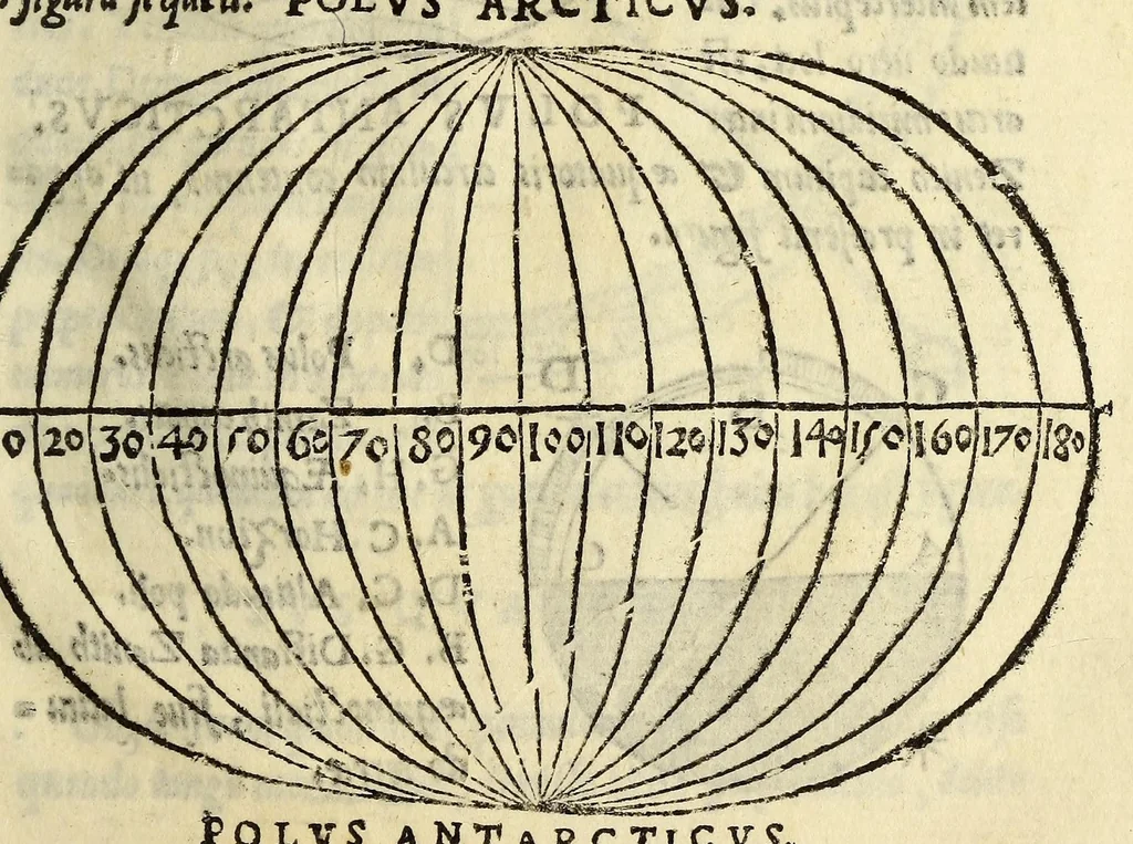 An illustration from Cosmographiae introductio : cum quibusdam geometriæ ac astronomiæ principiis ad eam rem necessariis, 1541, leaf 33