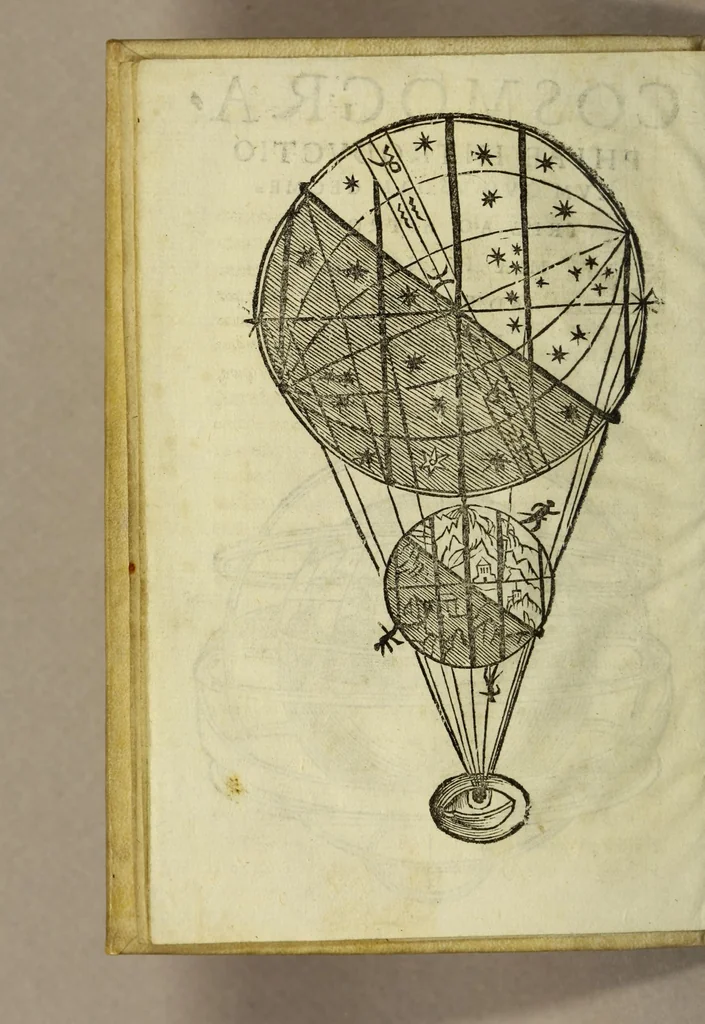 An illustration from Cosmographiae introductio : cum quibusdam geometriæ ac astronomiæ principiis ad eam rem necessariis, 1541, leaf 8
