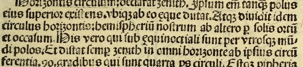 An illustration from Cosmographi[a]e introductio : cum quibusdam geometri[a]e ac astronomi[a]e principijs ad eam rem necessarijs. Insuper Quattuor Americi Vespucij nauigationes. : Uniuersalis cosmographi[a]e descriptio tam in solido [quam] plano, eis etiam insertis qu[a]e Ptholom[a]eo ignota, a nuperis reperta sunt, 1509, leaf 17