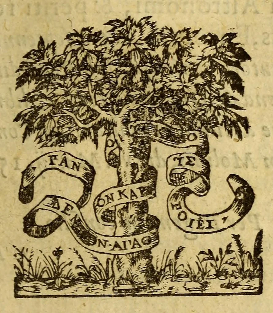 An illustration from Cosmographiae, seu Mundi sphaerae, libri tres, : noua methodo & dilucida conscripti., 1567, leaf 7