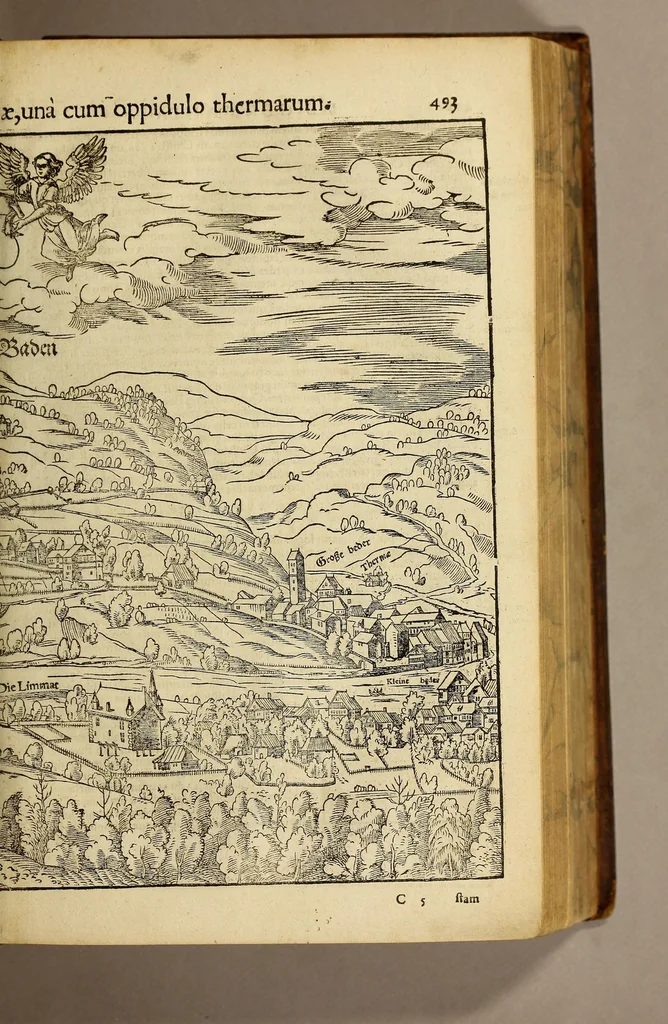 An illustration from Cosmographiae vniuersalis lib. VI. in quibus iuxta certioris fidei scriptores, sine omni cuiuscunq[ue] molestia, uel læsione, describuntur, omnium habitabilis orbis partium situs propriæq[ue] dotes. regionum topographicæ picturæ. ..., 1572, leaf 775