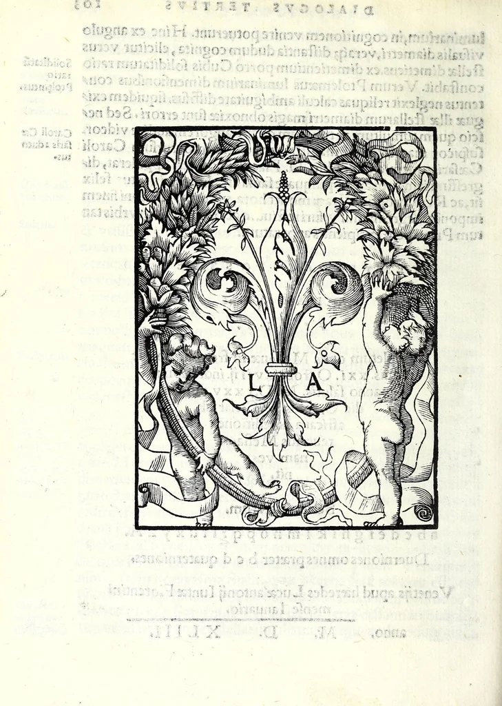 An illustration from Cosmographia Francisci Mavrolyci Messanensis Sicvli : in tres dialogos distincta, in quibus de forma, situ numerʹoq[ue] tam coelorum q[uam] elementorum, alijsq[ue] rebus ad astronomica rudimenta spectantibus satis disseritur, 1543, leaf 218