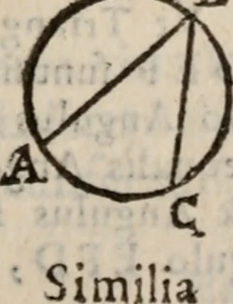 An illustration from Cosmographia in qvatvor libros distribvta summo ordine, miraqve facilitate, ac breuitate ad magnam Ptolemæi mathematicam constructionem, ad vniuersamque astrologiam institutens. Francisco Barocio ... avtore. Cum præfatione eiusdem autoris, in qua perfecta quidem astrologiæ diuisio, & enarratio autorum illustrium, & voluminum ab eis conscriptorum in singulis astrologiæ partibus habetur: Joannis de Sacrobosco verò 84 errores, et alij permulti suorum expositorum, & sectatorum ostenduntur. rationibusq[uam] redarguuntur. Præcesserunt etiam quædam communia mathematica, necnon arithmetica, & geometrica principia, nonnullæq[uam] propositiones, de quibus in toto opere sæpe fit mentio: ac demum locupletissimus index eorum, quæ ipsa Cosmographia continentur .., 1585, leaf 106