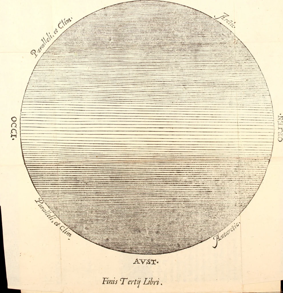 An illustration from Cosmographia in qvatvor libros distribvta summo ordine, miraqve facilitate, ac breuitate ad magnam Ptolemæi mathematicam constructionem, ad vniuersamque astrologiam institutens. Francisco Barocio ... avtore. Cum præfatione eiusdem autoris, in qua perfecta quidem astrologiæ diuisio, & enarratio autorum illustrium, & voluminum ab eis conscriptorum in singulis astrologiæ partibus habetur: Joannis de Sacrobosco verò 84 errores, et alij permulti suorum expositorum, & sectatorum ostenduntur. rationibusq[uam] redarguuntur. Præcesserunt etiam quædam communia mathematica, necnon arithmetica, & geometrica principia, nonnullæq[uam] propositiones, de quibus in toto opere sæpe fit mentio: ac demum locupletissimus index eorum, quæ ipsa Cosmographia continentur .., 1585, leaf 372
