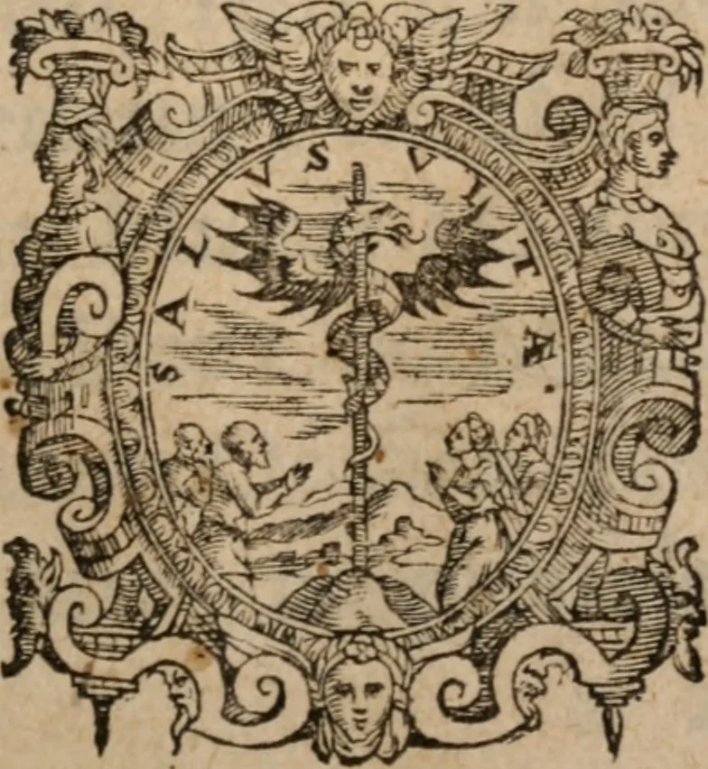 An illustration from Cosmographia in qvatvor libros distribvta summo ordine, miraqve facilitate, ac breuitate ad magnam Ptolemæi mathematicam constructionem, ad vniuersamque astrologiam institutens. Francisco Barocio ... avtore. Cum præfatione eiusdem autoris, in qua perfecta quidem astrologiæ diuisio, & enarratio autorum illustrium, & voluminum ab eis conscriptorum in singulis astrologiæ partibus habetur: Joannis de Sacrobosco verò 84 errores, et alij permulti suorum expositorum, & sectatorum ostenduntur. rationibusq[uam] redarguuntur. Præcesserunt etiam quædam communia mathematica, necnon arithmetica, & geometrica principia, nonnullæq[uam] propositiones, de quibus in toto opere sæpe fit mentio: ac demum locupletissimus index eorum, quæ ipsa Cosmographia continentur .., 1585, leaf 4