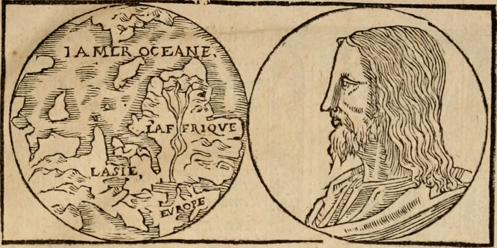 An illustration from Cosmographia Petri Apiani, 1553, leaf 10