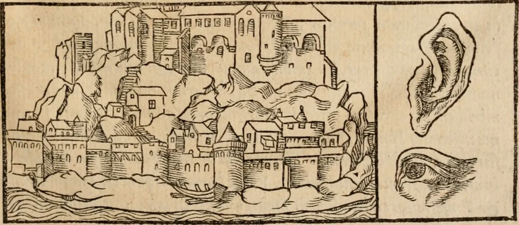 An illustration from Cosmographia Petri Apiani, 1553, leaf 10