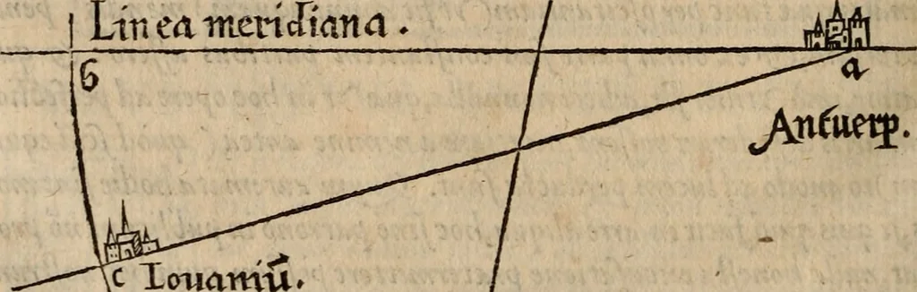 An illustration from Cosmographia Petri Apiani, 1553, leaf 117