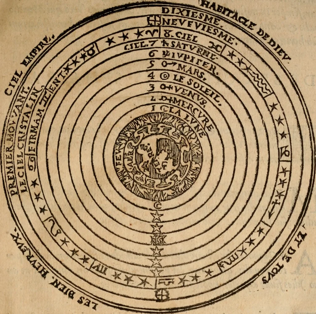 An illustration from Cosmographia Petri Apiani, 1553, leaf 12