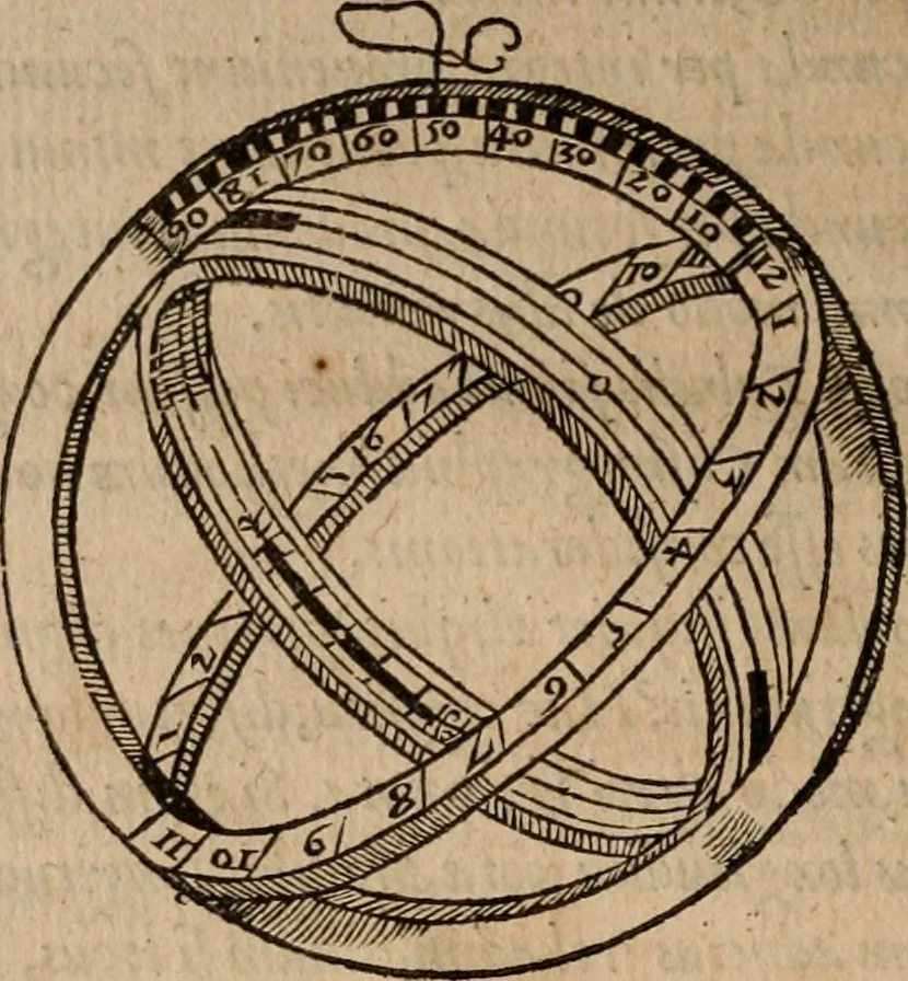 An illustration from Cosmographia Petri Apiani, 1553, leaf 131