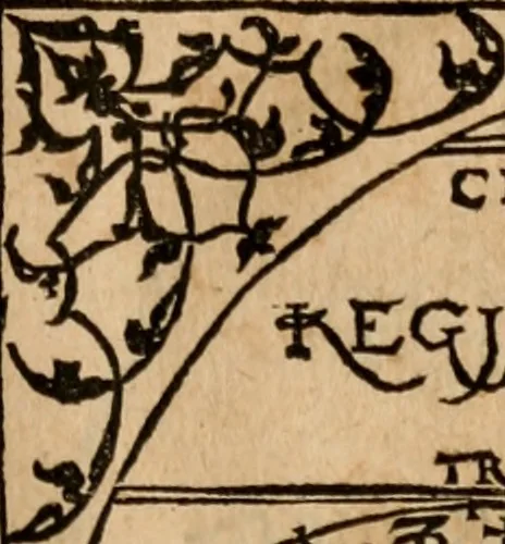 An illustration from Cosmographia Petri Apiani, 1553, leaf 16