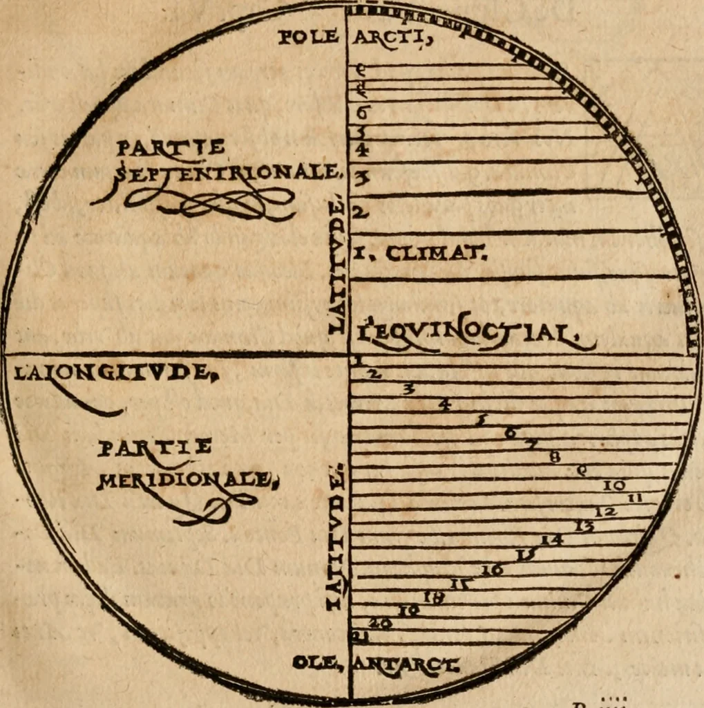 An illustration from Cosmographia Petri Apiani, 1553, leaf 18