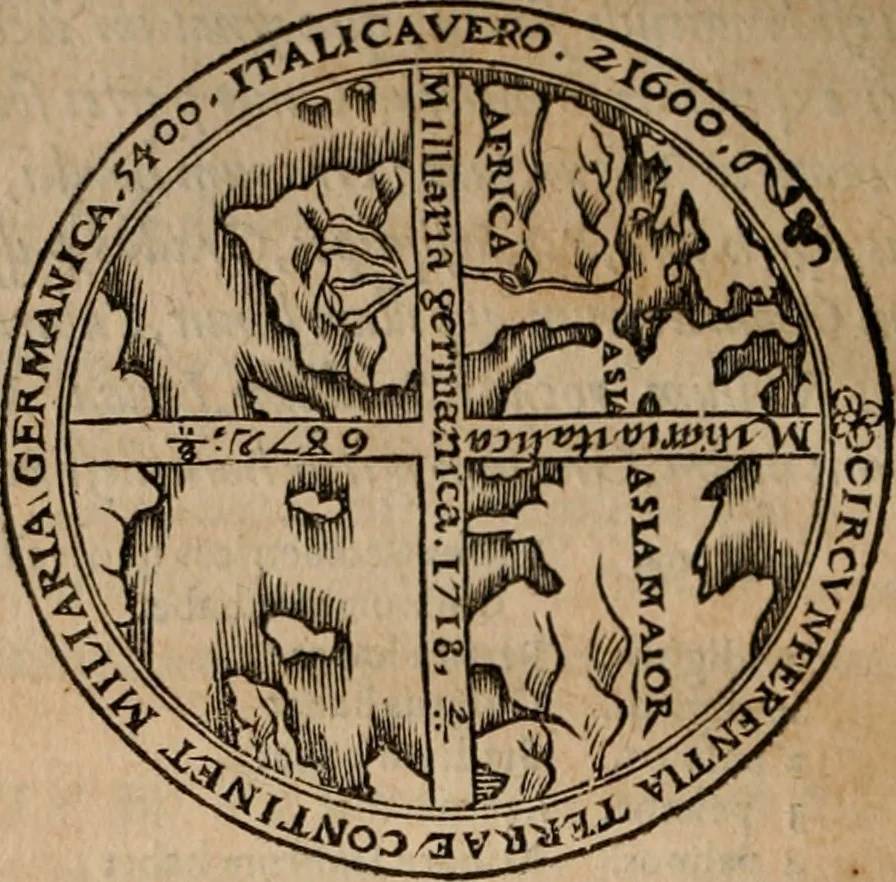 An illustration from Cosmographia Petri Apiani, 1553, leaf 37