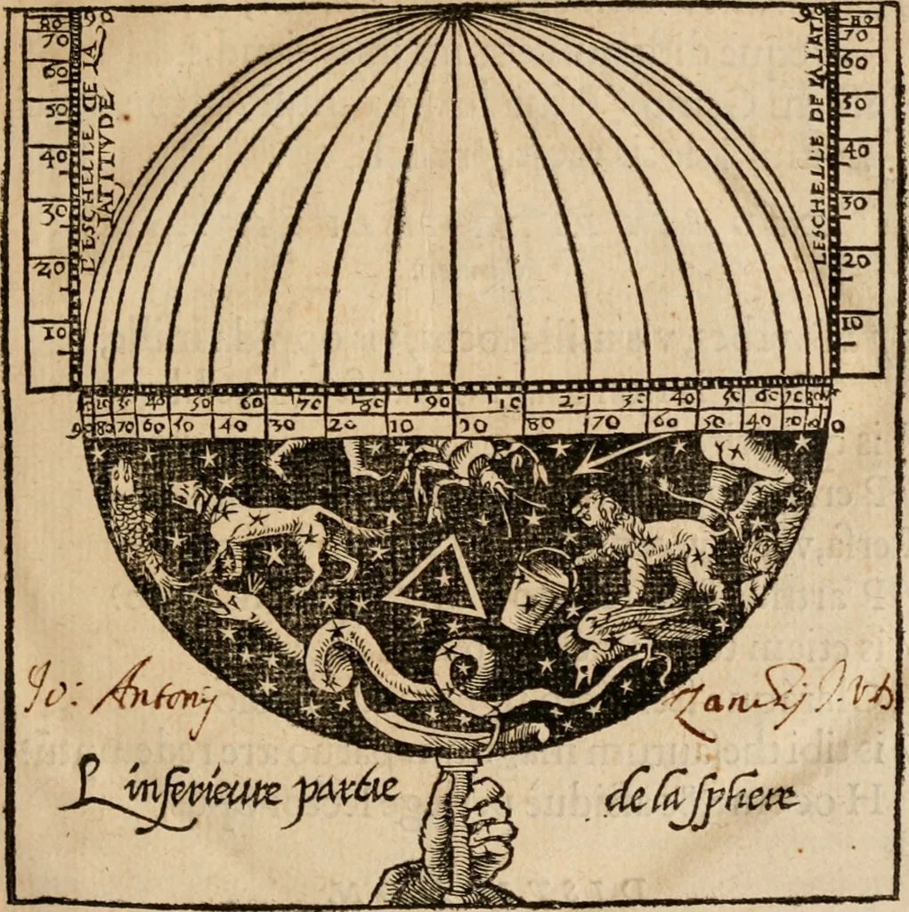 An illustration from Cosmographia Petri Apiani, 1553, leaf 4