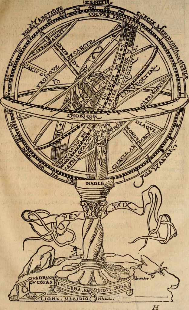 An illustration from Cosmographia Petri Apiani, 1553, leaf 60