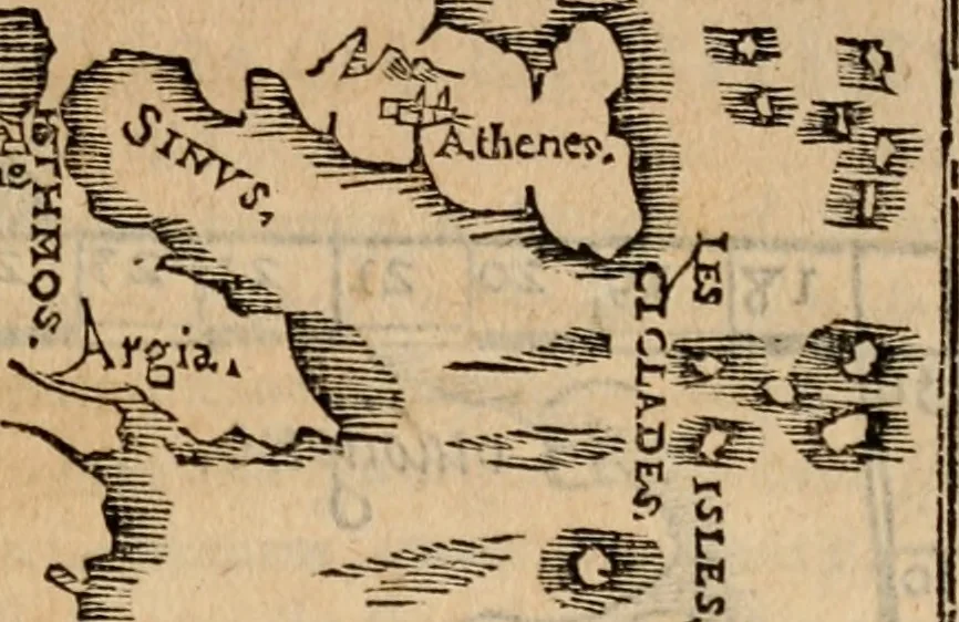 An illustration from Cosmographia Petri Apiani, 1553, leaf 62