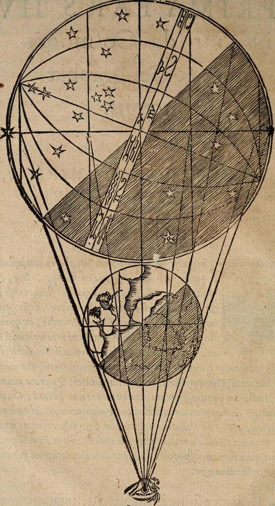 An illustration from Cosmographia Petri Apiani, 1553, leaf 9