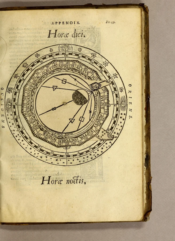 An illustration from Cosmographia Petri Apiani,, 1550, leaf 107