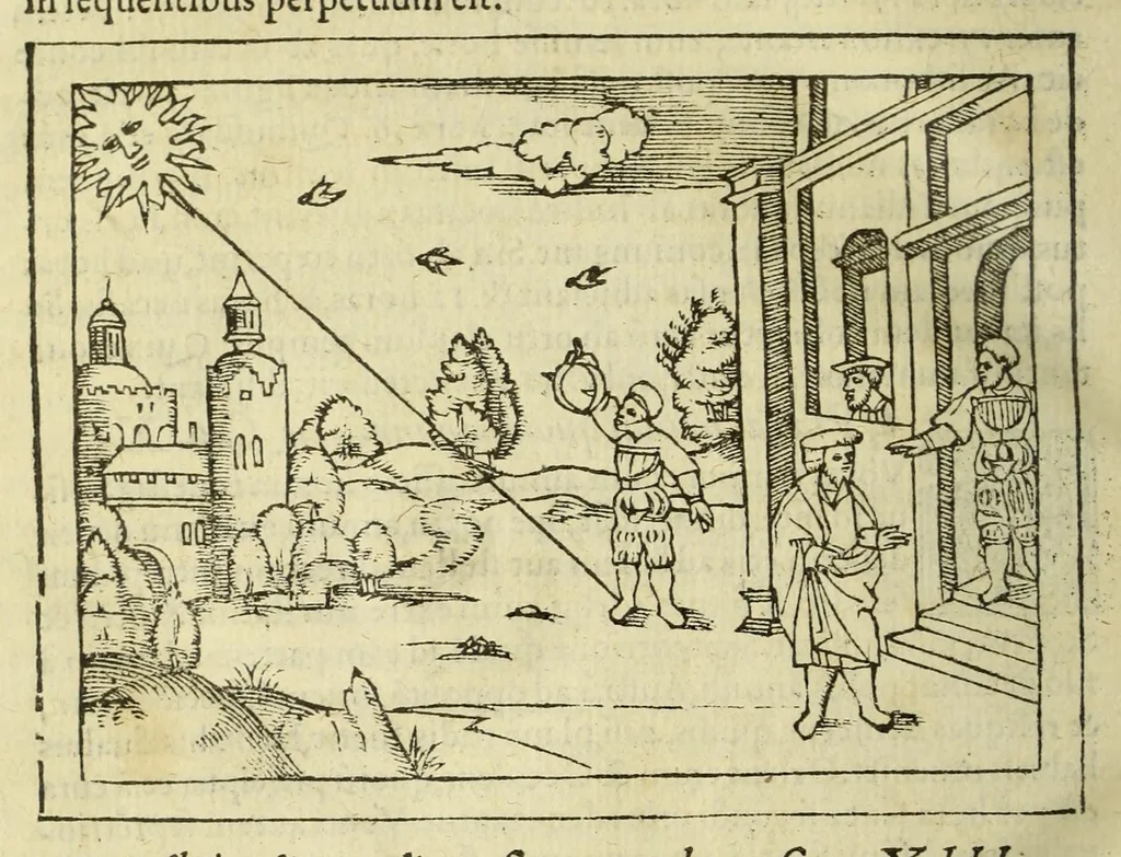 An illustration from Cosmographia Petri Apiani,, 1550, leaf 134