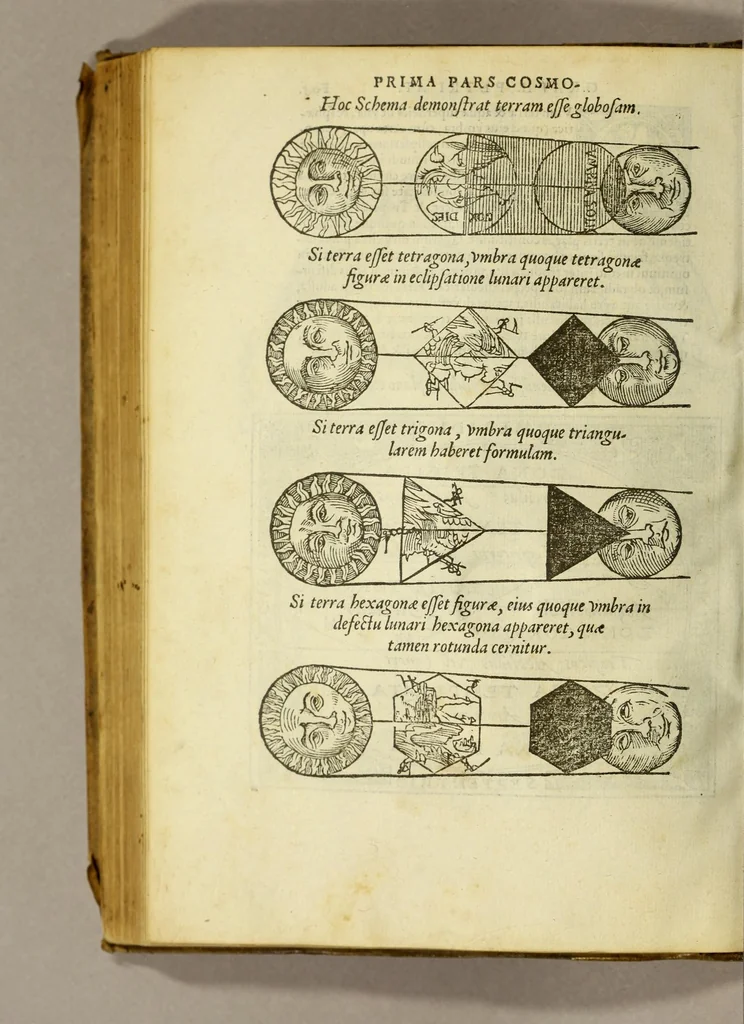 An illustration from Cosmographia Petri Apiani,, 1550, leaf 18