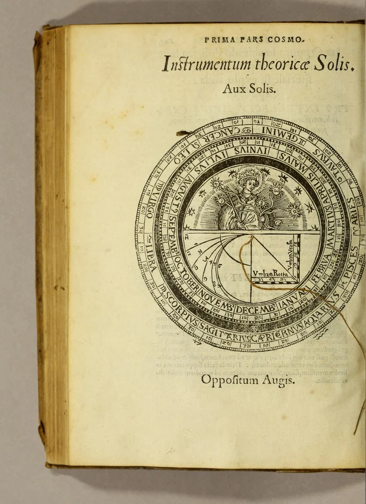An illustration from Cosmographia Petri Apiani,, 1550, leaf 26
