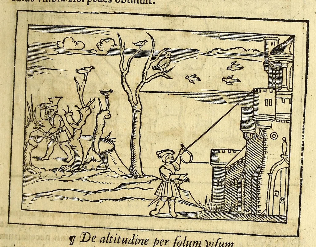 An illustration from Cosmographia Petri Apiani,, 1564, leaf 135