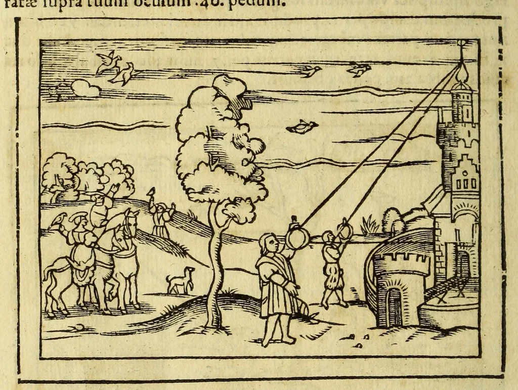 An illustration from Cosmographia Petri Apiani,, 1564, leaf 136