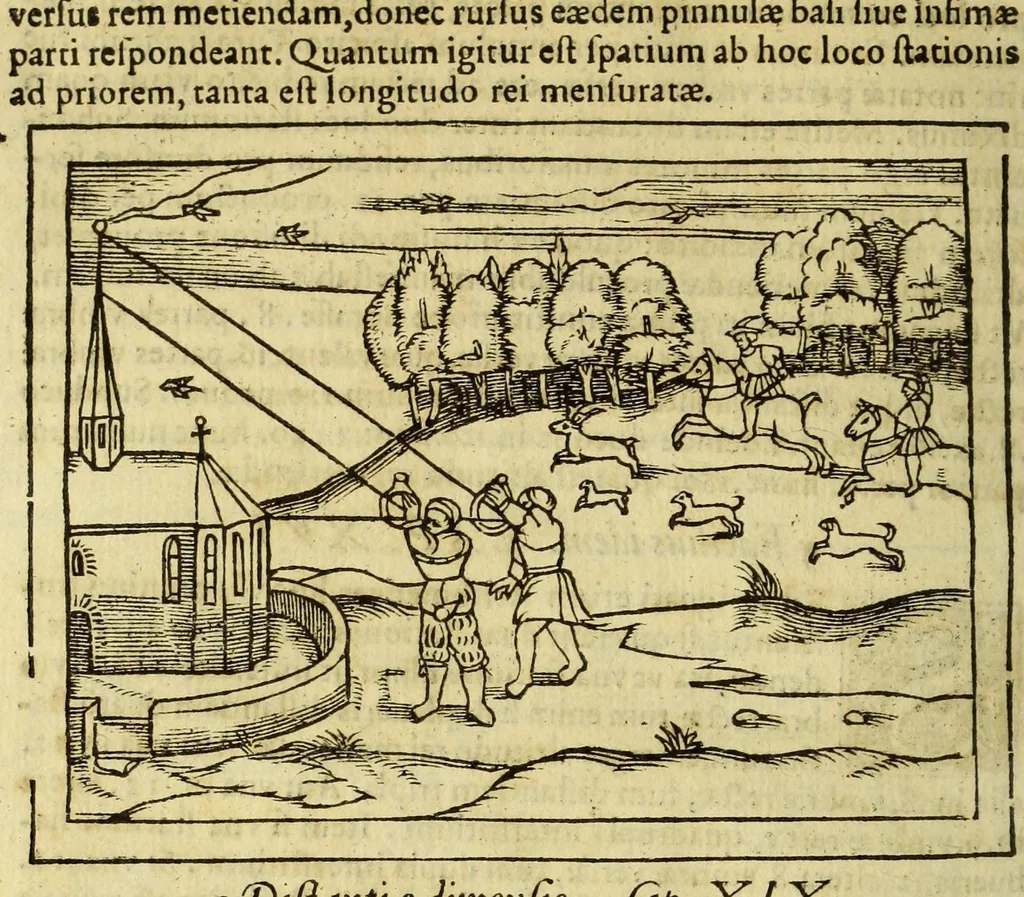 An illustration from Cosmographia Petri Apiani,, 1564, leaf 138