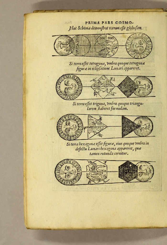 An illustration from Cosmographia Petri Apiani,, 1564, leaf 18
