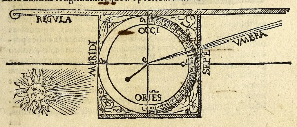 An illustration from Cosmographia Petri Apiani,, 1564, leaf 51