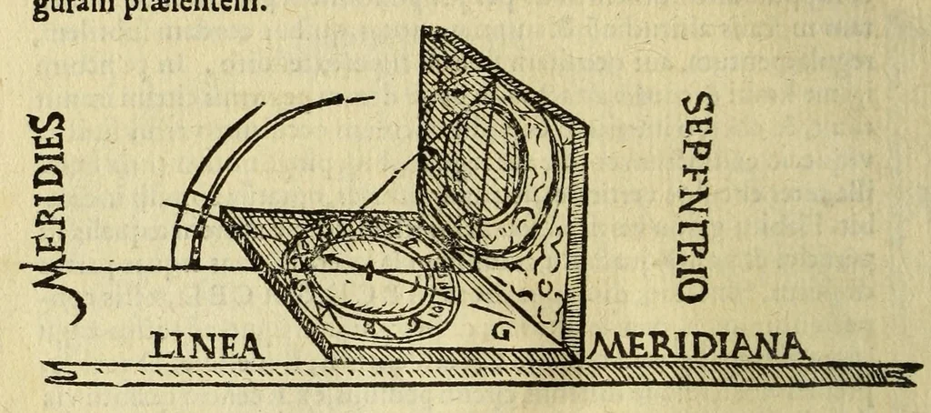 An illustration from Cosmographia Petri Apiani,, 1564, leaf 52