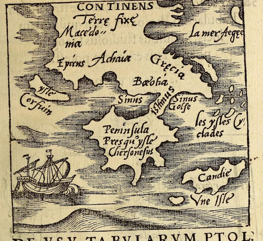 An illustration from Cosmographia Petri Apiani,, 1564, leaf 59