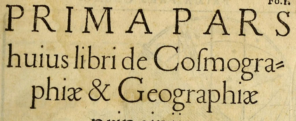 An illustration from Cosmographia Petri Apiani,, 1553, leaf 11