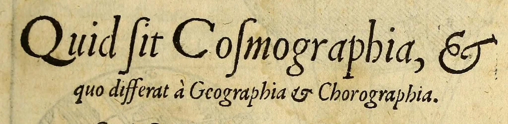 An illustration from Cosmographia Petri Apiani,, 1553, leaf 11