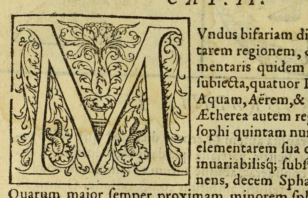 An illustration from Cosmographia Petri Apiani,, 1553, leaf 14