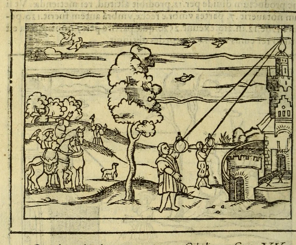 An illustration from Cosmographia Petri Apiani,, 1553, leaf 140