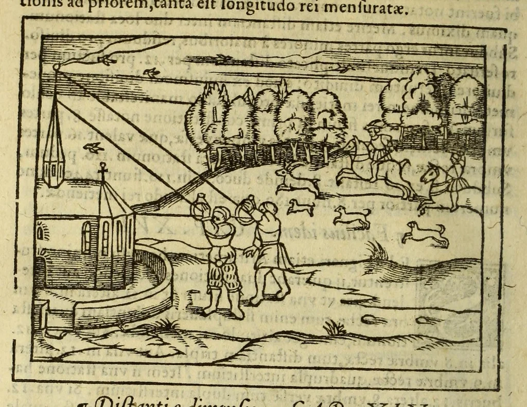 An illustration from Cosmographia Petri Apiani,, 1553, leaf 142