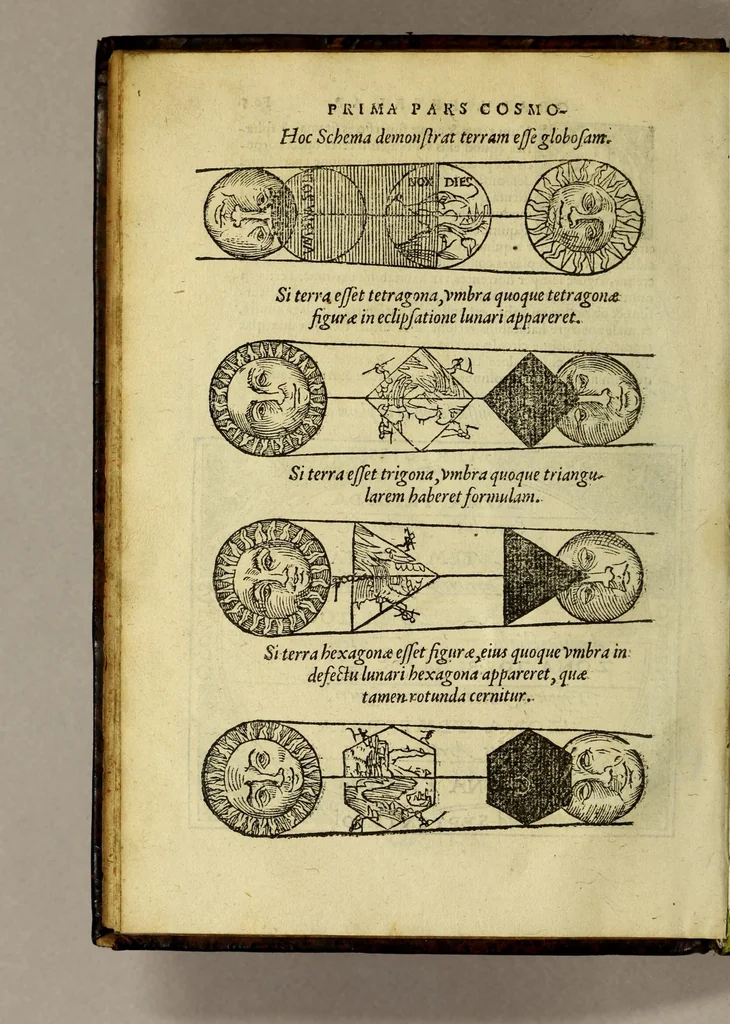 An illustration from Cosmographia Petri Apiani,, 1553, leaf 20