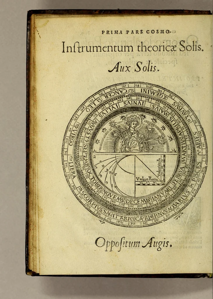 An illustration from Cosmographia Petri Apiani,, 1553, leaf 28