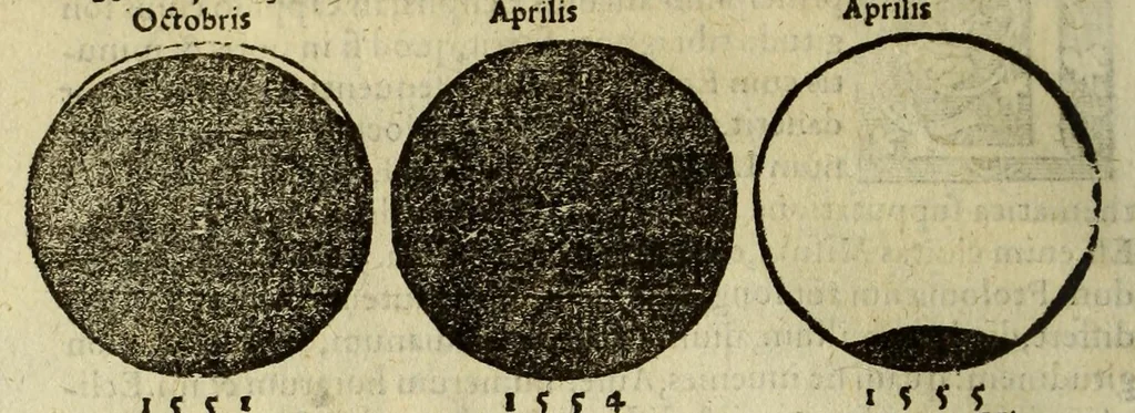 An illustration from Cosmographia Petri Apiani,, 1553, leaf 34