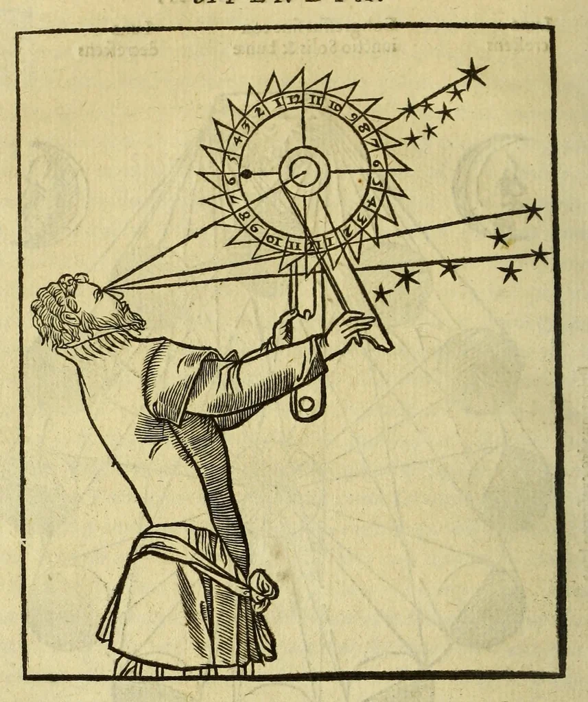 An illustration from Cosmographia Petri Apiani,, 1551, leaf 120