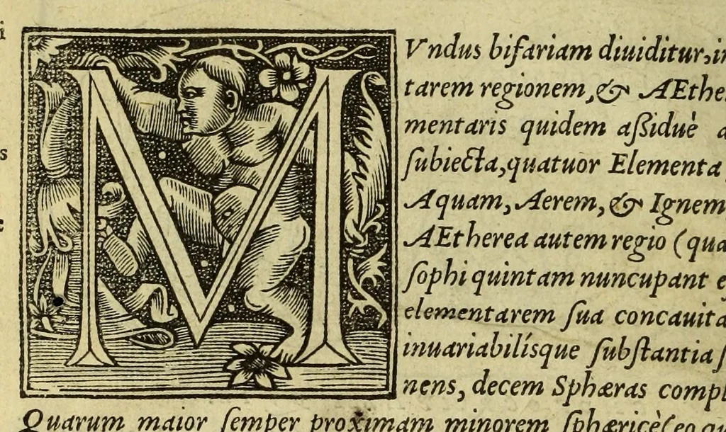An illustration from Cosmographia Petri Apiani,, 1551, leaf 14