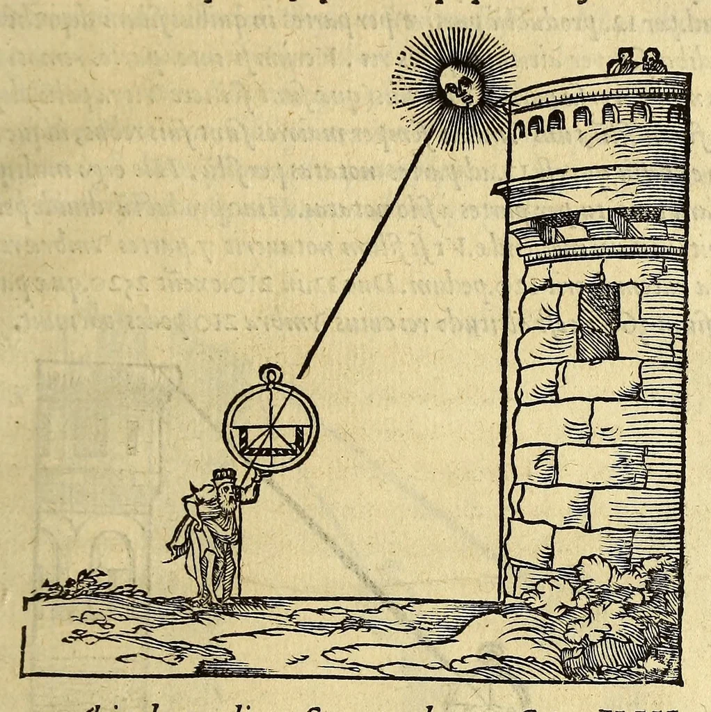 An illustration from Cosmographia Petri Apiani,, 1551, leaf 145
