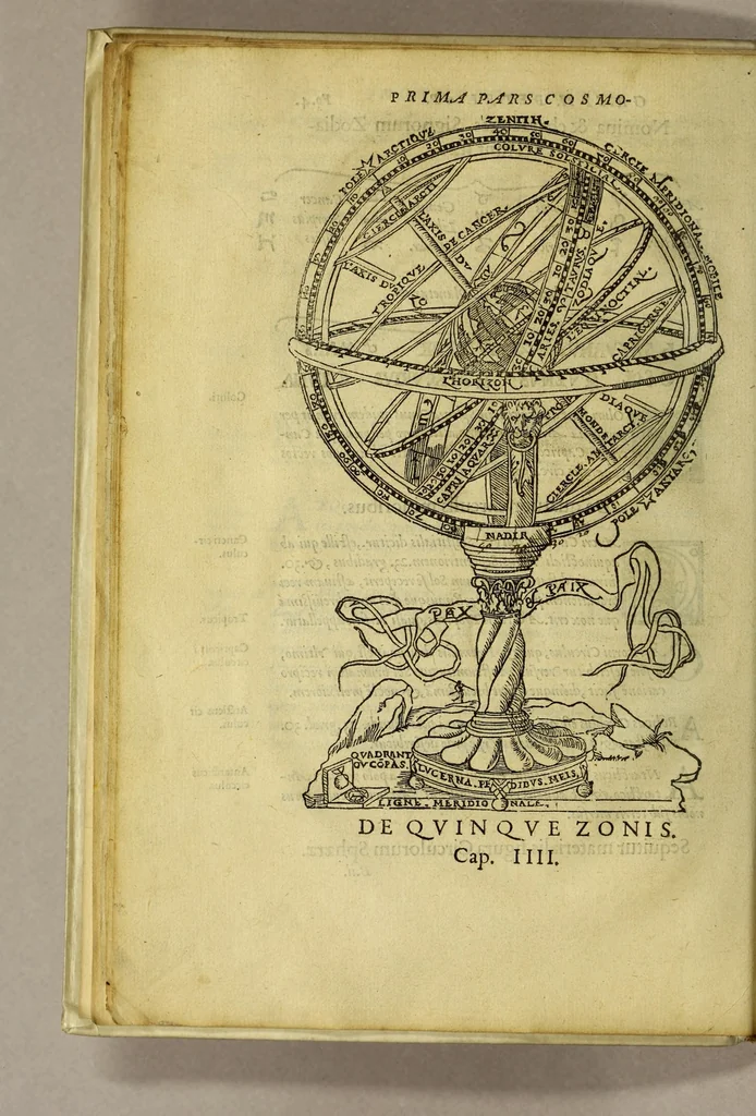 An illustration from Cosmographia Petri Apiani,, 1551, leaf 18
