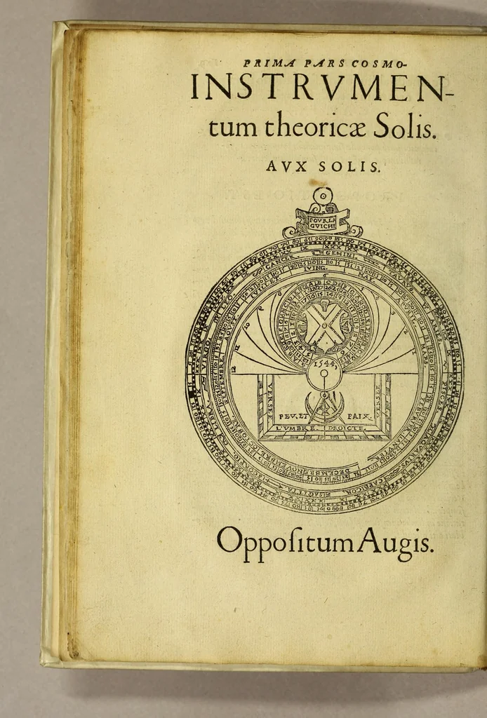 An illustration from Cosmographia Petri Apiani,, 1551, leaf 28