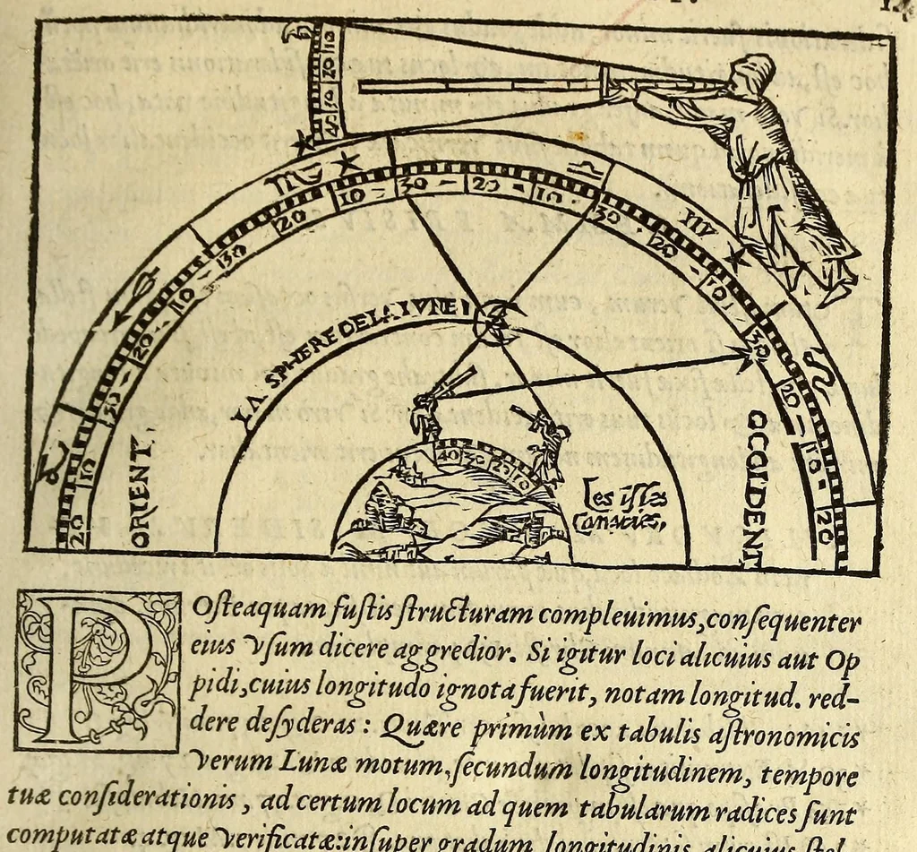 An illustration from Cosmographia Petri Apiani,, 1551, leaf 37
